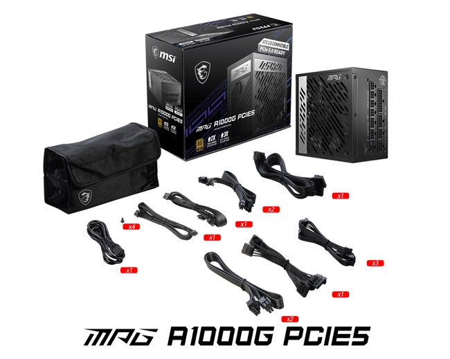 پاور  MPG A1000G PCIE5 ام اس آی