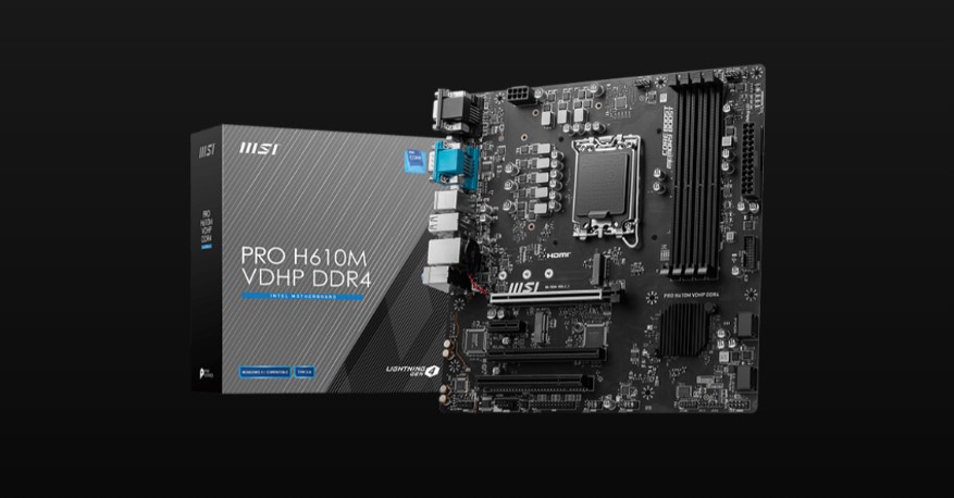 مادربردهای MSI PRO H610M VDHP DDR4 