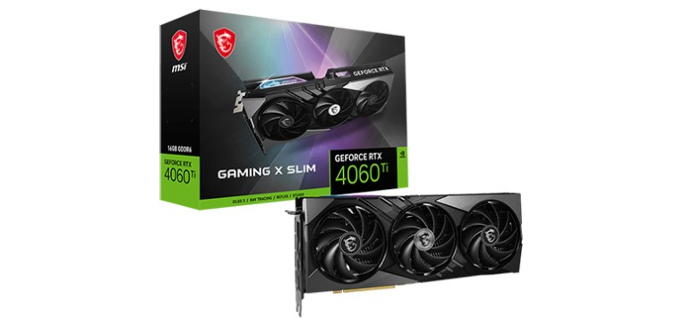 بسته بندی کارت گرافیک RTX 4060 Ti ام اس آی