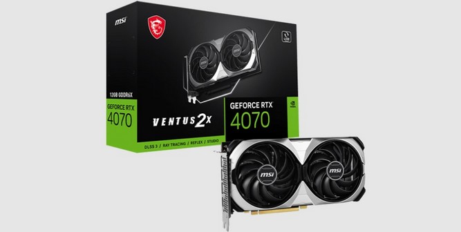 بسته بندی کارت گرافیک RTX 4070 VENTUS 3X 12G