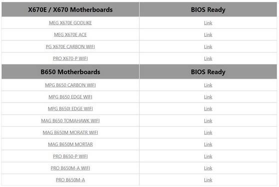 مشخصات  مادربردهای X670 و B650